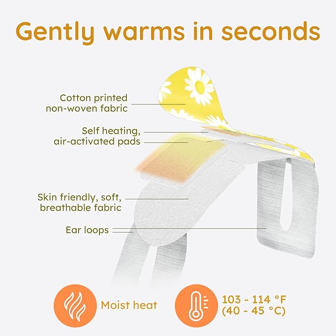 16 Pack Chamomile Steam Eye Mask for Dryness, Puffiness, Strain & Relaxation, Heated Eye Mask for Sleep & Travel, Self-Heating & Disposable Warm Compress, Travel Essentials, Relaxation Gifts for Women