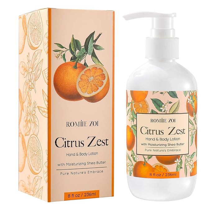 ROMIIE ZOI Daily Hand & Body Lotion with Moisturizing Shea Butter - Citrus - 236 ML / 8 FL OZ