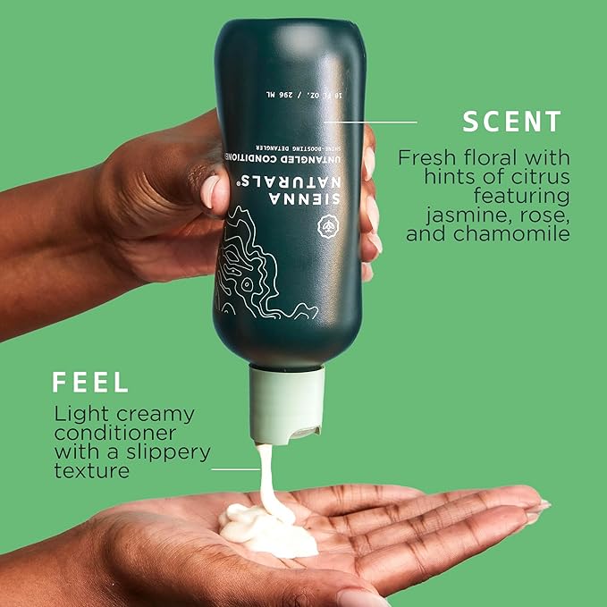 Sienna Naturals - H.A.P.I. Shampoo & Untangled Conditioner Bundle - Anti Frizz - Hydrating for Dry, Damaged, Curly & Color-Treated Hair