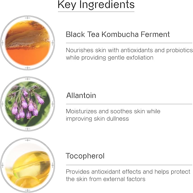 Oganacell Bio Actiome Toner with Kombucha and Probiotics | Boosts Radiance and Corrects Dark Spots | Alcohol-Free Essence for All Skin Types, Dull Complexion | 4.05 fl.oz