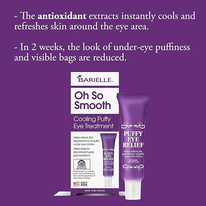 BARIELLE Oh So Smooth Cooling Puffy Eye Treatment .34 oz.