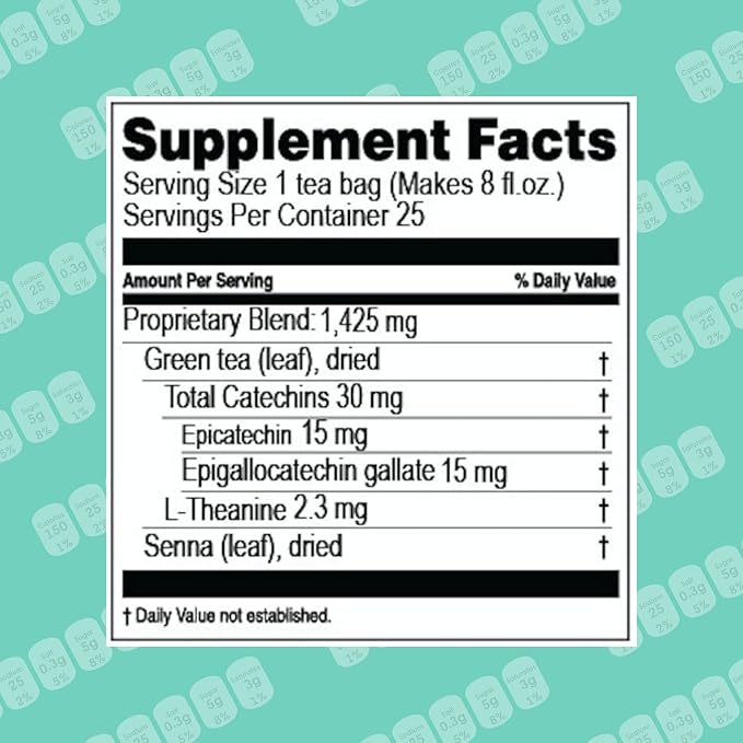 Hyleys Slim Tea Blackberry Flavor - Weight Loss Herbal Supplement Cleanse and Detox - 25 Tea Bags (1 Pack)