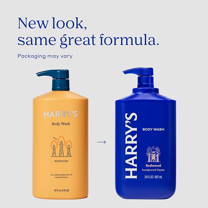 Harry's Men's Body Wash - Redwood - 30 fl oz - Shower Gel for Men - No Parabens, Sulfates, or Dyes
