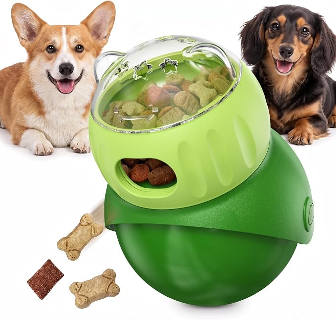 KADTC Wobble Treat Dispensing Ball, Slow Feeder & Puzzle Toy for Small Dogs