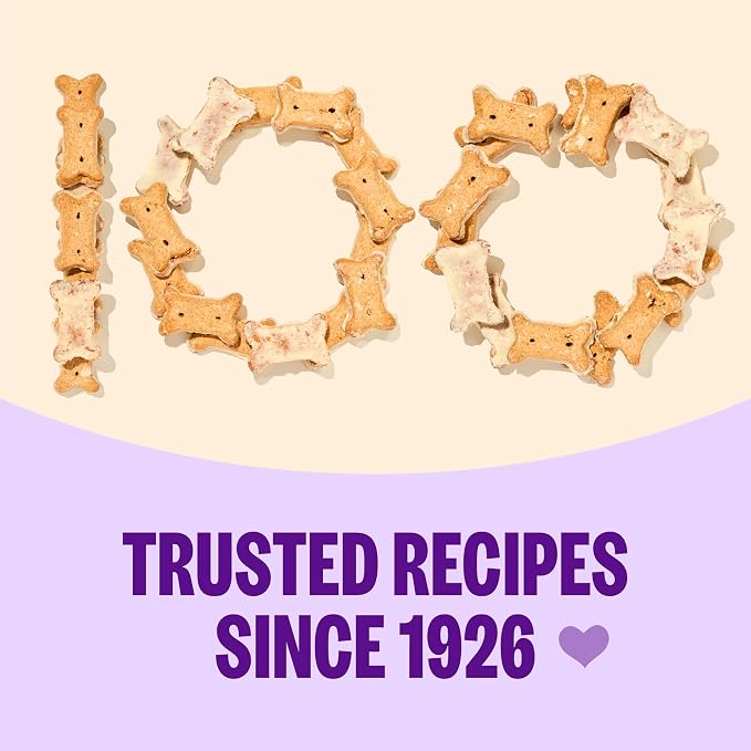 Wellness Old Mother Hubbard Classic P-Nuttier Dog Biscuits, Natural Training Treats, Peanut Butter Flavor, Large Size, 6 lb Box