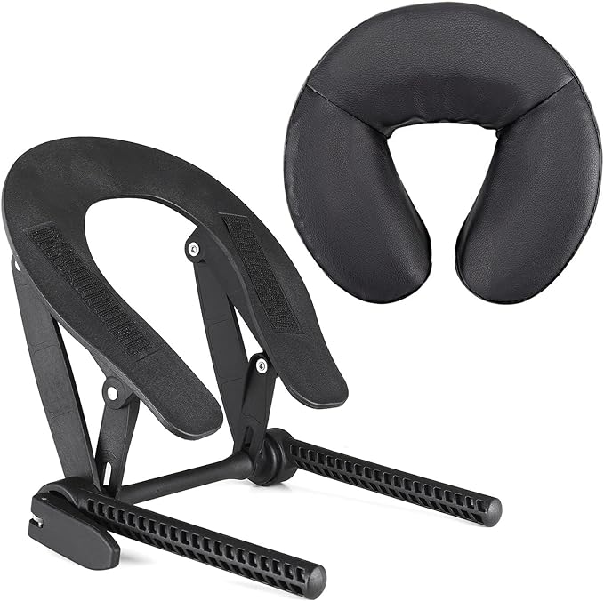 Universal Massage Table Face Cradle & Cushion, Adjustable Massage Chair Spa Bed Headrest & Face Pillow Support, Massage Platform Head Rest Cushion Cradle for Salon Home Mattress Top Massage Kit