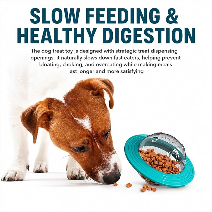 Interactive Treat Dispensing Dog Toys for Slow Feeder (Blue)