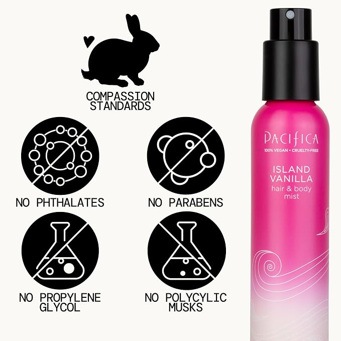 Pacifica Hair & Body Mist Take Me There Travel Size, Gift Set, Fragrance, Perfume Body Spray, Island Vanilla, Dream Moon, Silver Moon (Set of 3) Clean Vegan & Cruelty-Free Dermatologist Tested