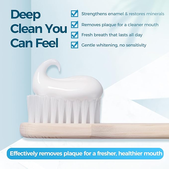 PETECT Hydroxyapatite Toothpaste 2-Pack, ICY Melon Mint Flavor, Enamel Protection Formula, Tooth Strengthening, Fresh Breath, Daily Use for Oral Health