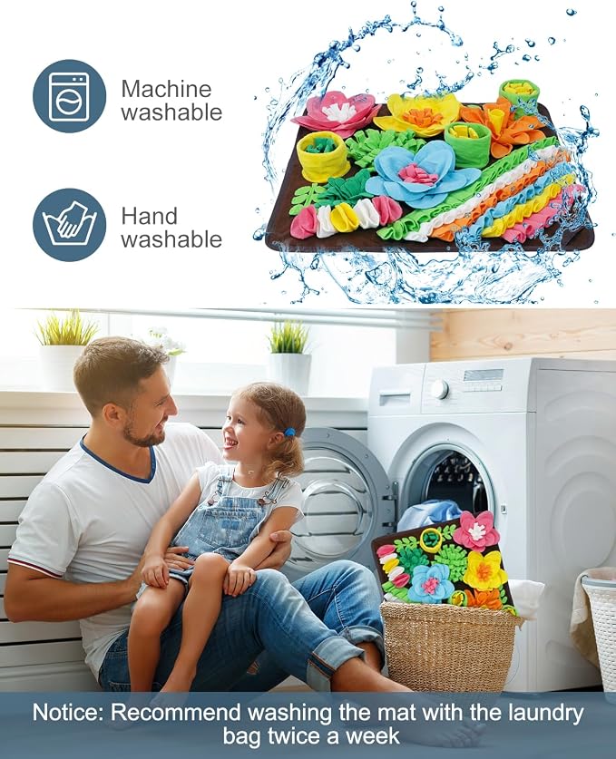 Snuffle Mat for Dogs, 20in Interactive Dog Puzzle for Medium & Large