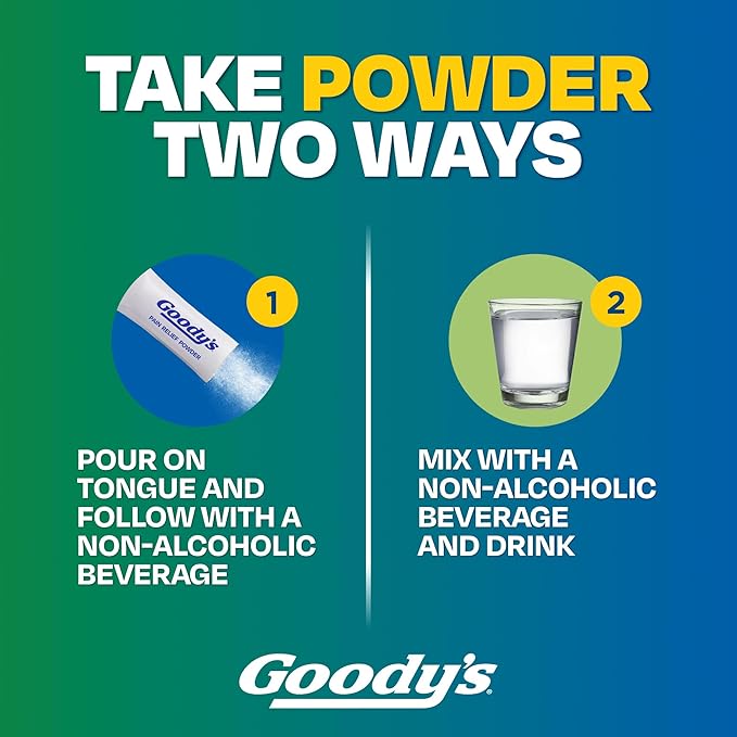 Goody’s Headache Relief Plus Mental Alertness Powder, with Aspirin and Caffeine, Strawberry Citrus Flavor, 16 Count