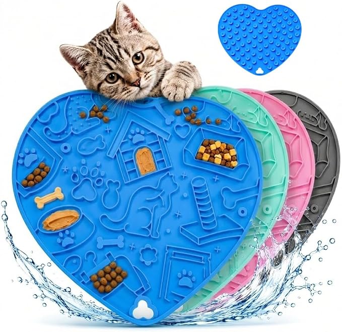 Interactive Cat Puzzle Feeder & Dog Enrichment Toy, Slow Feeder for Indoor Cats, Kittens, Puppies & Small Dogs, Treat Dispensing Food Puzzle to Encourage Foraging, Mental Stimulation & Reduce Boredom