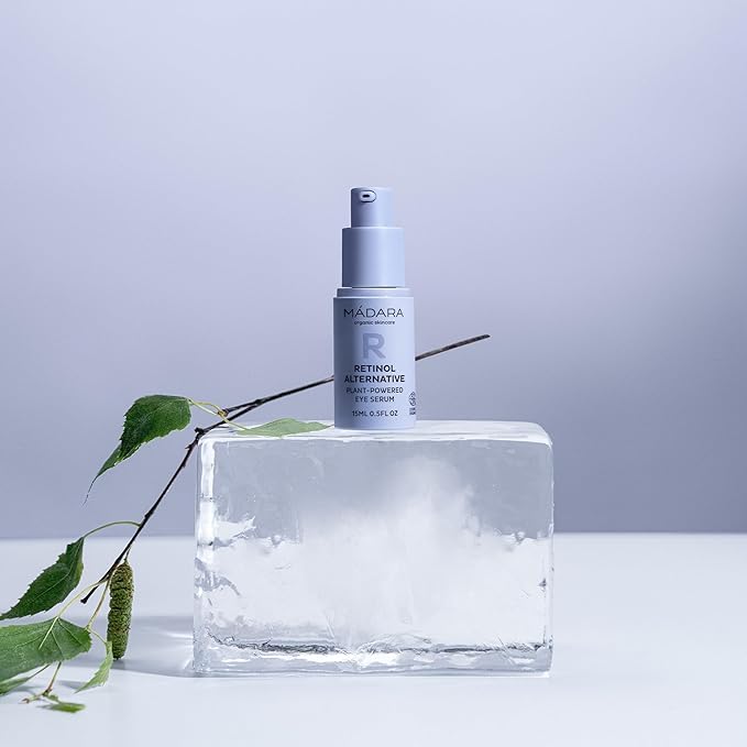 MADARA Retinol Alternative Vegetable Eye Serum, 15 ml – Anti-Ageing Care for Wrinkles, Crow’s Feet, Dark Circles & Puffiness – With Bidens Pilosa & Birch Water, Dermatologically Tested, Vegan