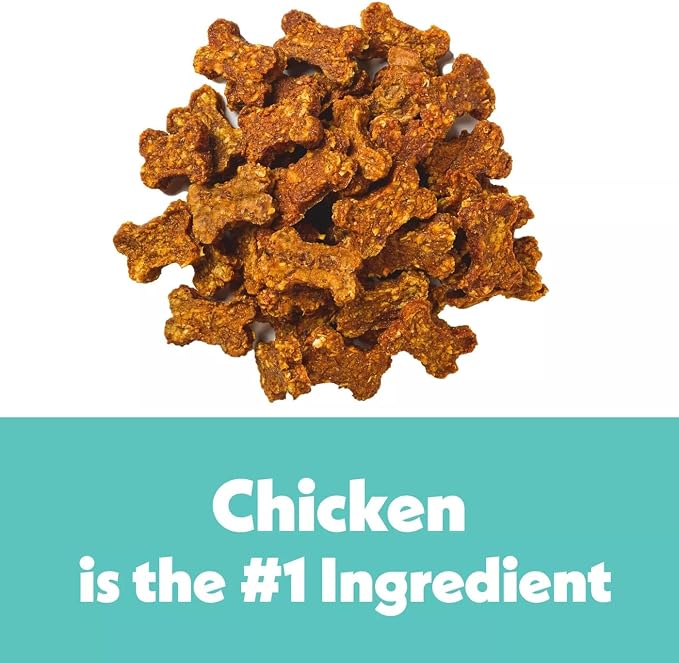 Wiggles and Wags Soft Chews Chicken & Cheese Recipe Bone-Shaped Treats
