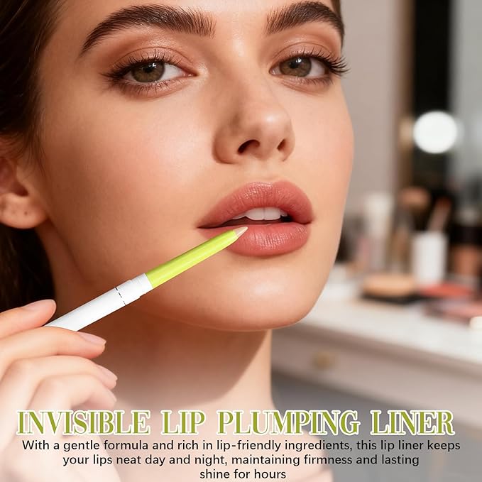Invisible Extreme Plumping Lip Liner, Invisible Lip Liner Plumper, Suitable for All Women,1pc