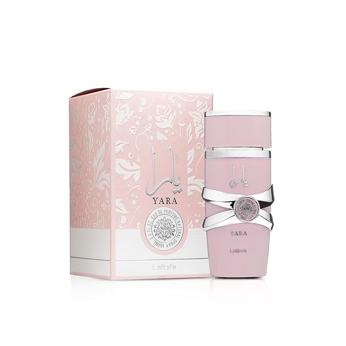 Lattafa Yara - Vanilla, Gourmand, Fruity, Floral - Eau de Parfum Long-Lasting Fragrance for Women, 3.40 Ounce / 100 ml