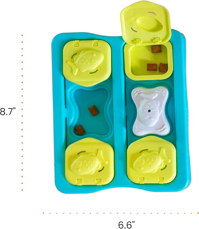 Catstages Kitty Cube Interactive Treat Puzzle Cat Toy, Blue (Pack of 12)