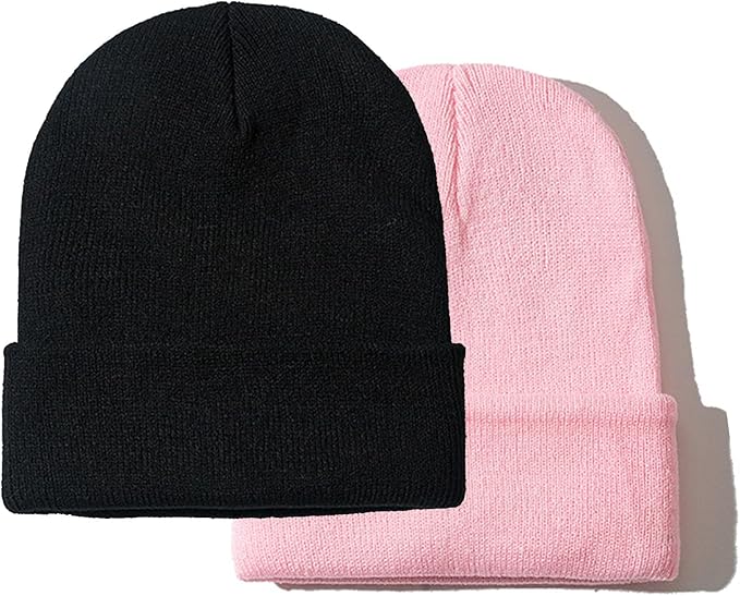 PFFY Unisex Beanie Hats for Men Women Knit Winter Beanies