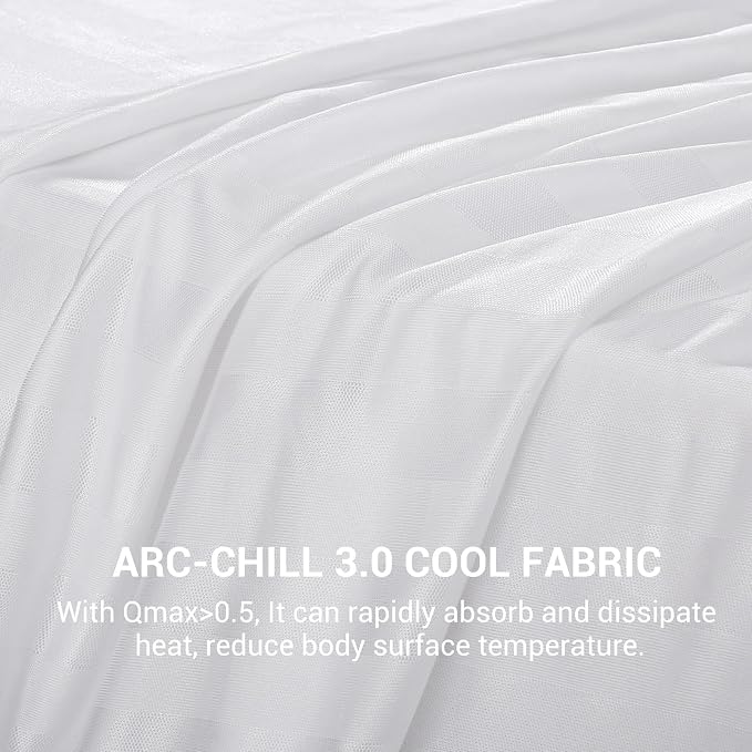 Elegear Double-Sided Arc-Chill® 3.0 Cooling Blanket for Hot Sleepers, King | Q-Max>0.5 Cooling Fabric, Absorbs Heat to Keep Body Cool, Lightweight Summer Blankets for Night Sweats & Menopause, 108"x90"