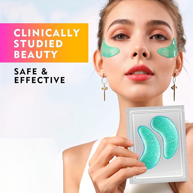 DR. YIMAN Hydrogel Eye Patches - 6 Pairs Under Eye Masks for Dark Circles & Puffiness, with Hyaluronic Acid & Collagen, Eyecare Patches Skincare Gift for Women & Teens