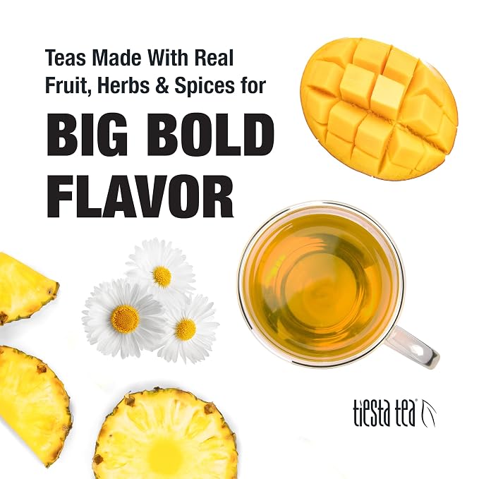 Tiesta Tea - Mango Dreamzzz, Mango Chamomile Herbal Tea, Premium Loose Leaf Tea, Non Caffeinated Tea, 25 Cups - 1.5oz Resealable Pouch (Pack of 2)