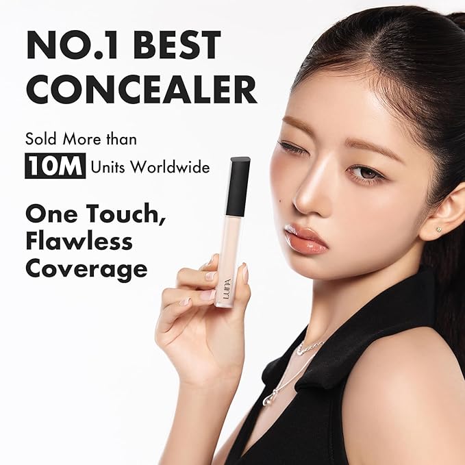 [NEW] LUNA Long Lasting Tip Concealer 26C | Moisturizing Liquid Type | Full Coverage for Dark Circles, Fine Lines & Redness | Korean Makeup, 0.28 oz