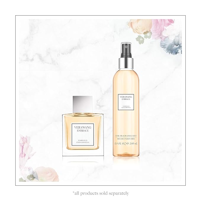 Vera Wang Embrace Merigold and Gardenia Body Mist 8.4 fl oz (Pack of 1), Notes of Melon, Gardenia, and Marigold, Women's Fragrance, Long Lasting, Everyday Fragrance