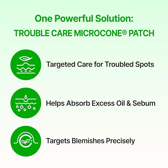 ACROPASS Trouble Care Microcone Acne Patch, Spot Care for Early Pimple and Zits, Hydrocolloid & Niacinamide for Blemishes (Small Size 9count)