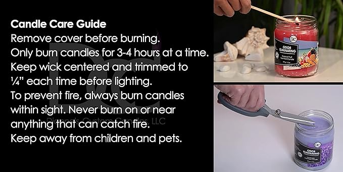 Bamboo Two Pack Odor Eliminating Highly Fragranced Candles - Eliminates 95% of Pet, Smoke, Food, and Other Smells Quickly - Up to 80 Hour Burn time - 12 Ounce Premium Soy Blend