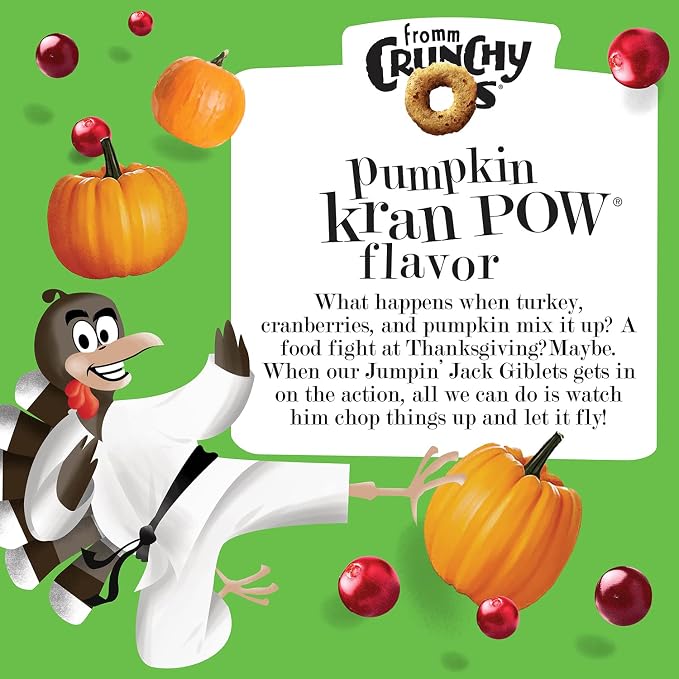 Fromm Crunchy Os Pumpkin Kran Pow Dog Treats - (3) 6 oz Bags