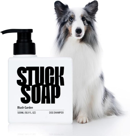 Vegan Dog Shampoo - Inspired by K-Beauty Luxury Spa Care, Long-Lasting Scent, High-Concentrate Rich Lather, Deep Cleaning & Odor Control, 500ml (Blush Garden)