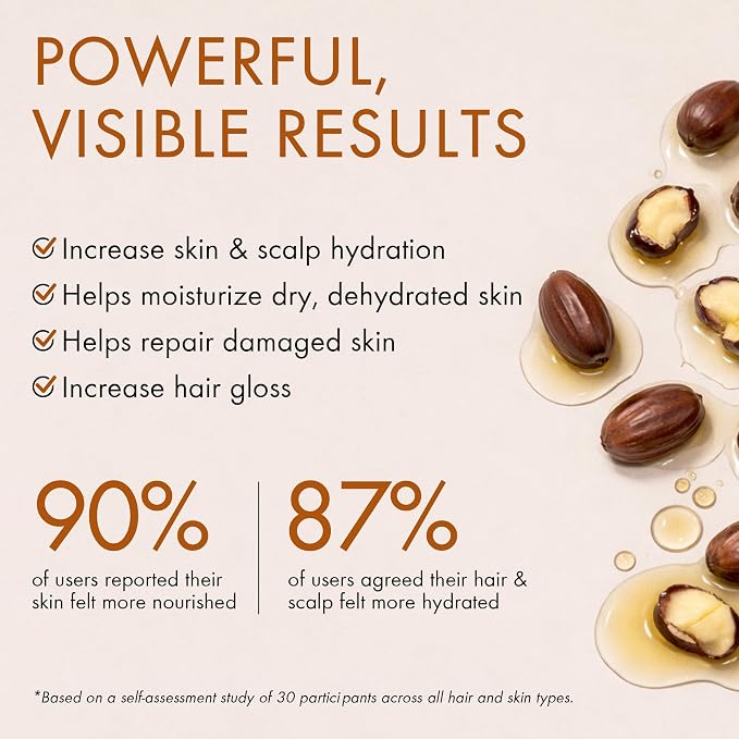 Majestic Pure Oil - 100% Pure and Natural- Cold Pressed & Hexane Free Natural Hair Growth Oil for Eyelashes, Eyebrows, Skin, Body, Face, Nails & Scalp - Jojoba Oil with Roll On 8 Fl Oz