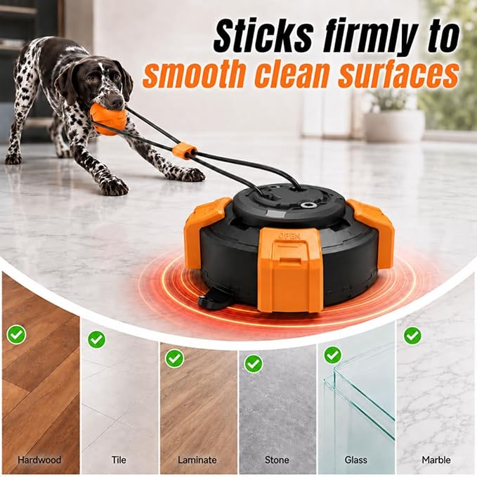 Interactive Suction Cup Toys for Large Dogs with Extended Rope, Dog Tug of War for Aggressive Chewers, Durable Stimulation Toys to Keep Them Entertained