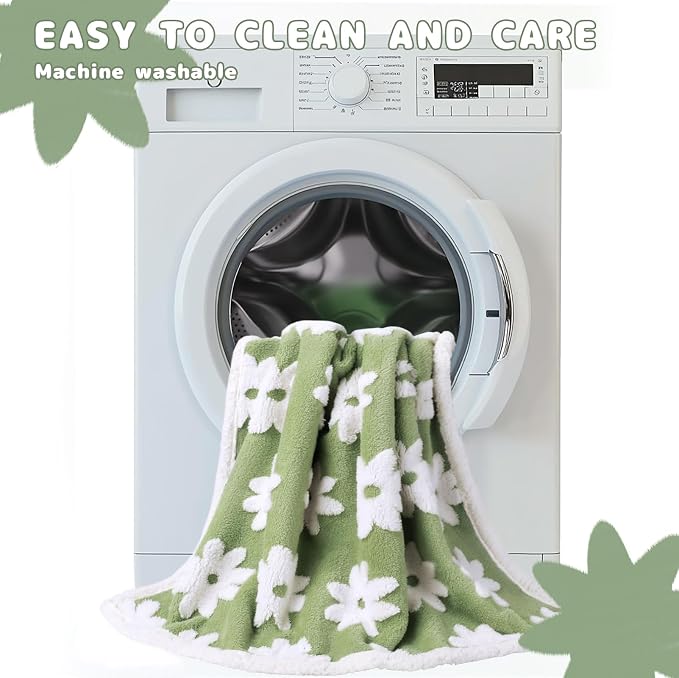 Luciphia Waterproof Dog Blanket for Large Dogs Cats Soft Reversible Fleece | Puppy Pet Blanket, Indoor Cats, Washable Cute Cozy Throw, Bed Cover, Couch Furniture Protector Gift(85" x 57", Green)