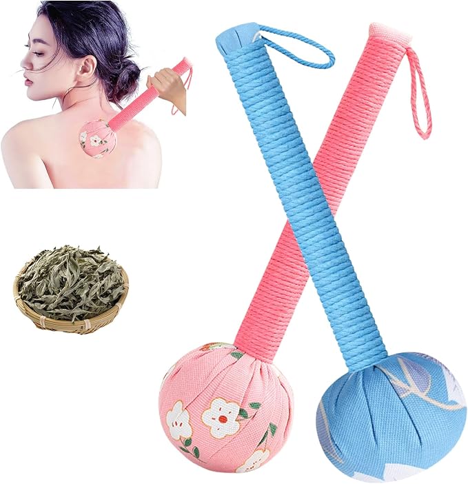 Body Massage Hammer, Manual Back Massager Tool for Body Relief | This Mugwort Massage Hammer Eases Back, Neck & Shoulder Muscle Tension, Perfect for Daily Relaxation at Home and Office