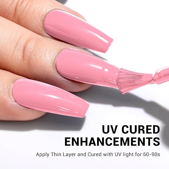 MelodySusie Thick Milky Pink Gel Nail Polish,0.5fl oz Soak Off UV LED Light Pink Gel Polish Christmas Gift for Women Nail Art Manicure Salon DIY Nail Design Decoration at Home-362