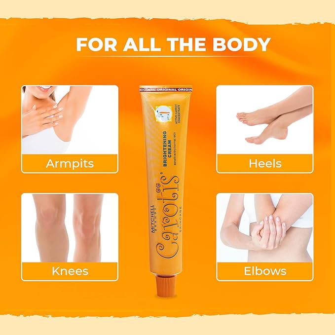 CAROTÏS, Skin Brightening Cream | 1.7 Fl oz / 50 g | Helps to Remove Pigments on: Face, Knees, Body, Armpit, and Private Areas | Brightening Gel with Carrot Oil, Alpha Arbutin, Shea Butter