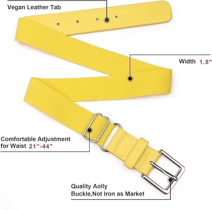 UnFader Baseball Socks and Belts Combo for Youth and Adult, Elastic Softball 2 Pair Socks and 1 Belts