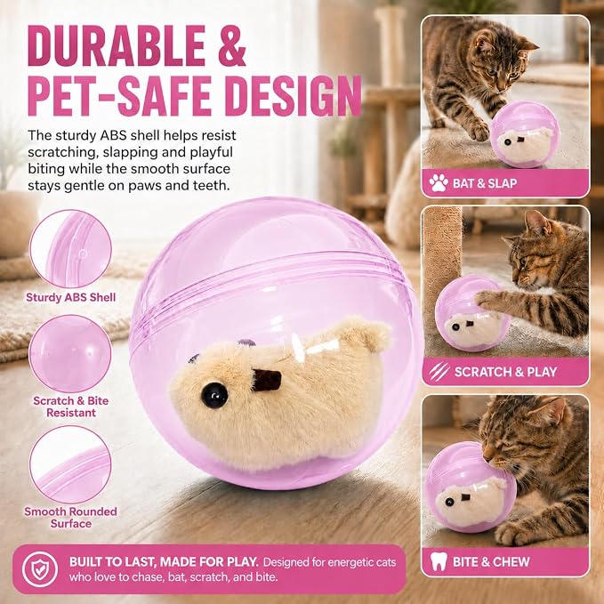 Self Rolling Interactive Cat Ball Smart Cat Ball Toy