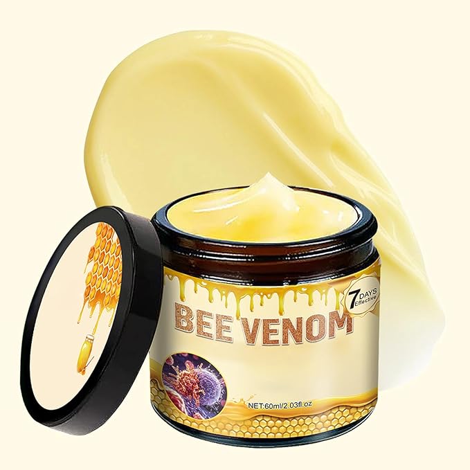 Bee Venom Skin Cream, 2Pcs Natural Bee Venom Cream, Suitable for Everyday Skincare & Most Skin Types