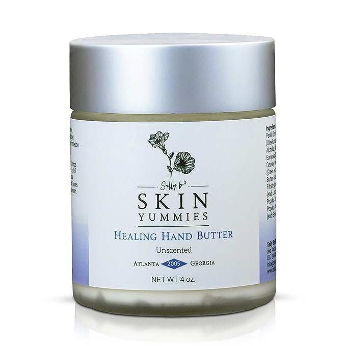 Sally B’s Lavender Hand Cream – Hydrating & Nourishing Formula for Dry Skin – Shea Butter, Jojoba & Olive Oil – EWG Verified – 4 oz