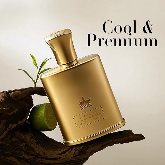 AFLUXE King-D Millesime Long-Lasting Cologne for Men | Lemon, Iris & Amber Scent | Eau de Toilette 100ml Spray | Day to Night Fragrance