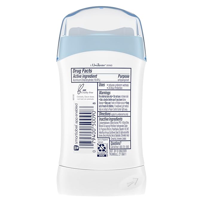 Dove Invisible Solid Deodorant, Fresh - 1.6 Oz