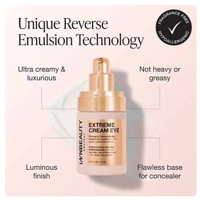 Innbeauty Project Extreme Cream Eye Firming & Contouring Refillable Eye Cream, REFILL, 0.5 FL OZ (15ml)
