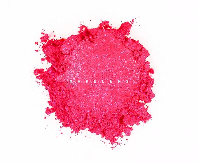 MARBLERS Glitter Mica Powder [Pink Me] 0.14oz (4g) | Glitter Mica | Highly Pigmented | Non-Toxic, Vegan, Cruelty-Free | Eyeshadow, Body Butter, Nail Polish, Nail Art | Party, Body, Face Makeup