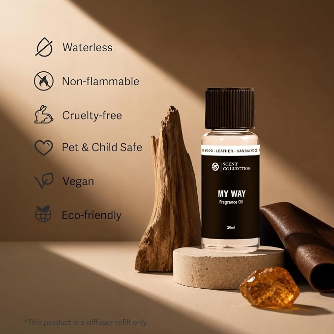 Luxury Hotel Scent My Way Diffuser Oil (20ml/0.68Fl oz) - Essential Aromatherapy for Large Room & Home - Premium Fragrance Oil Blend for Ultrasonic & Waterless Diffusers - Sandalwood, Cedarwood, Iris