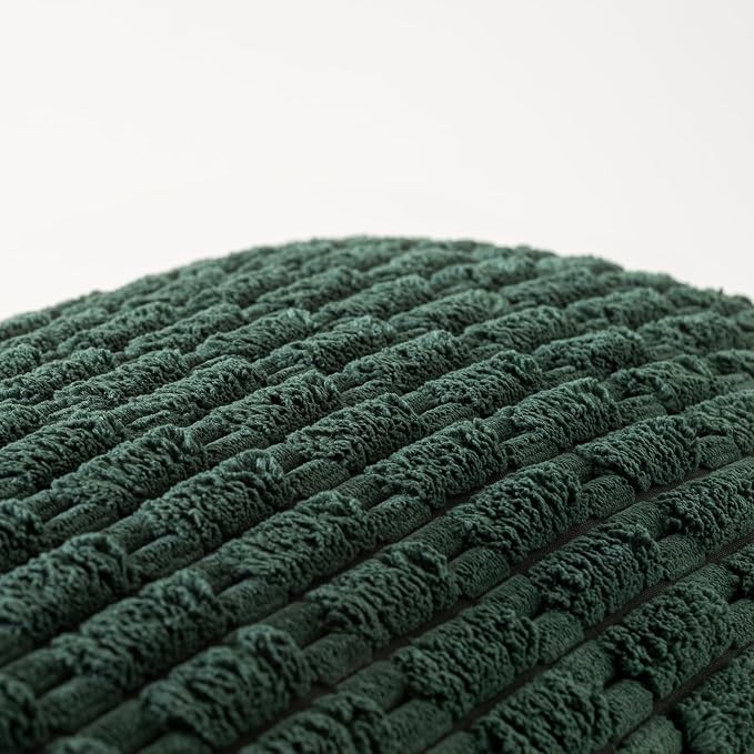 Fancy Homi Decorative Throw Pillow Covers for Bed Couch Bedroom Bench, Soft Corduroy Solid Pillow Case, Rustic Farmhouse Boho Room Decor,36" x 14" (Pack of 1),Dark Green