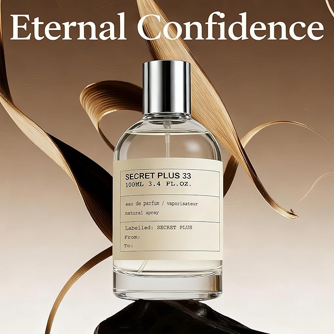 AFLUXE 2PCS Mens Perfume Cologne Long Last Strong EDP Natural Spray Gift Set, with Cocoa, Dried Fruits, Woody Fragrance for Daliy Use, 3.4 Fl Oz / 100 mL Each (Secret Plus 33 Men & Vanilla Tobacco)