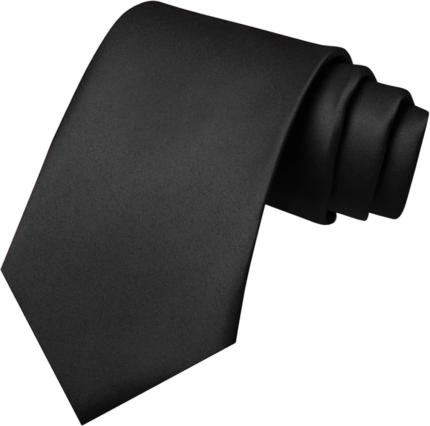 JEMYGINS Solid Color Tie Mens Necktie for Business and Wedding