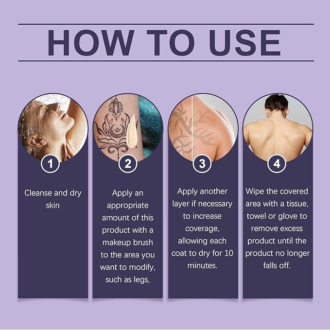 Body Concealer - Multi-Effect Full Coverage For Tattoos, Scars, And Varicosities, Light Makeup, Long-Lasting Formula, 100ML
